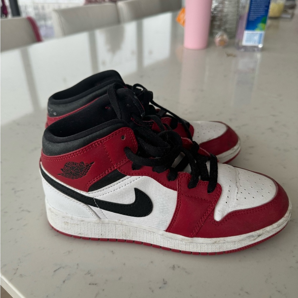 Nike Air Jordan Red and White Sneakers